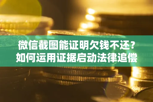 武汉微信截图能证明欠钱不还？如何运用证据启动法律追偿程序？