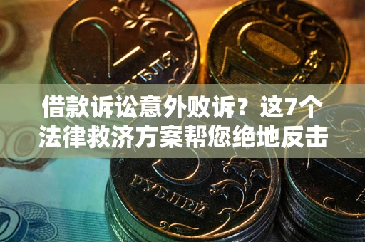 武汉借款诉讼意外败诉？这7个法律救济方案帮您绝地反击！