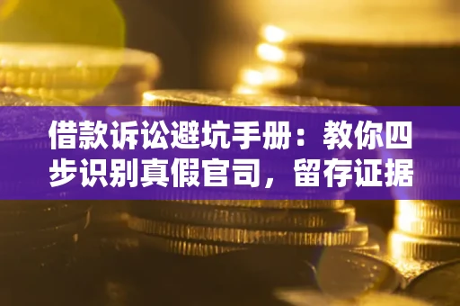 武汉借款诉讼避坑手册：教你四步识别真假官司，留存证据不踩雷
