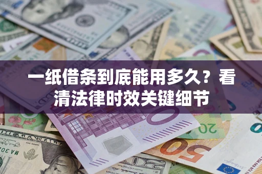武汉一纸借条到底能用多久？看清法律时效关键细节
