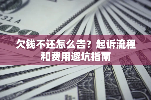 武汉欠钱不还怎么告?起诉流程和费用避坑指南 武汉欠钱不还怎么告?起诉流程和费用避坑指南