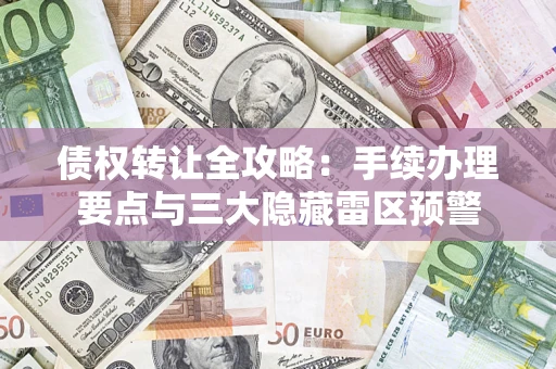 武汉债权转让全攻略：手续办理要点与三大隐藏雷区预警